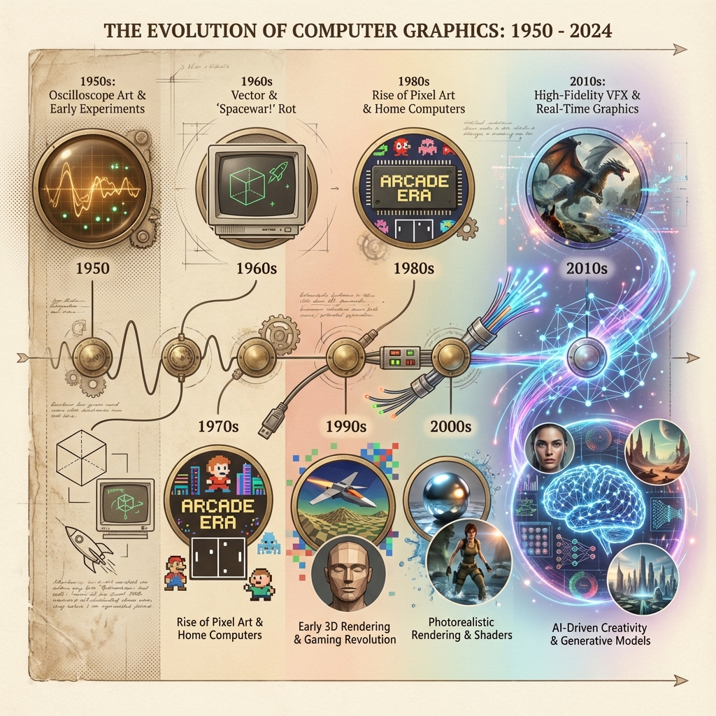 Timeline of computer graphics evolution