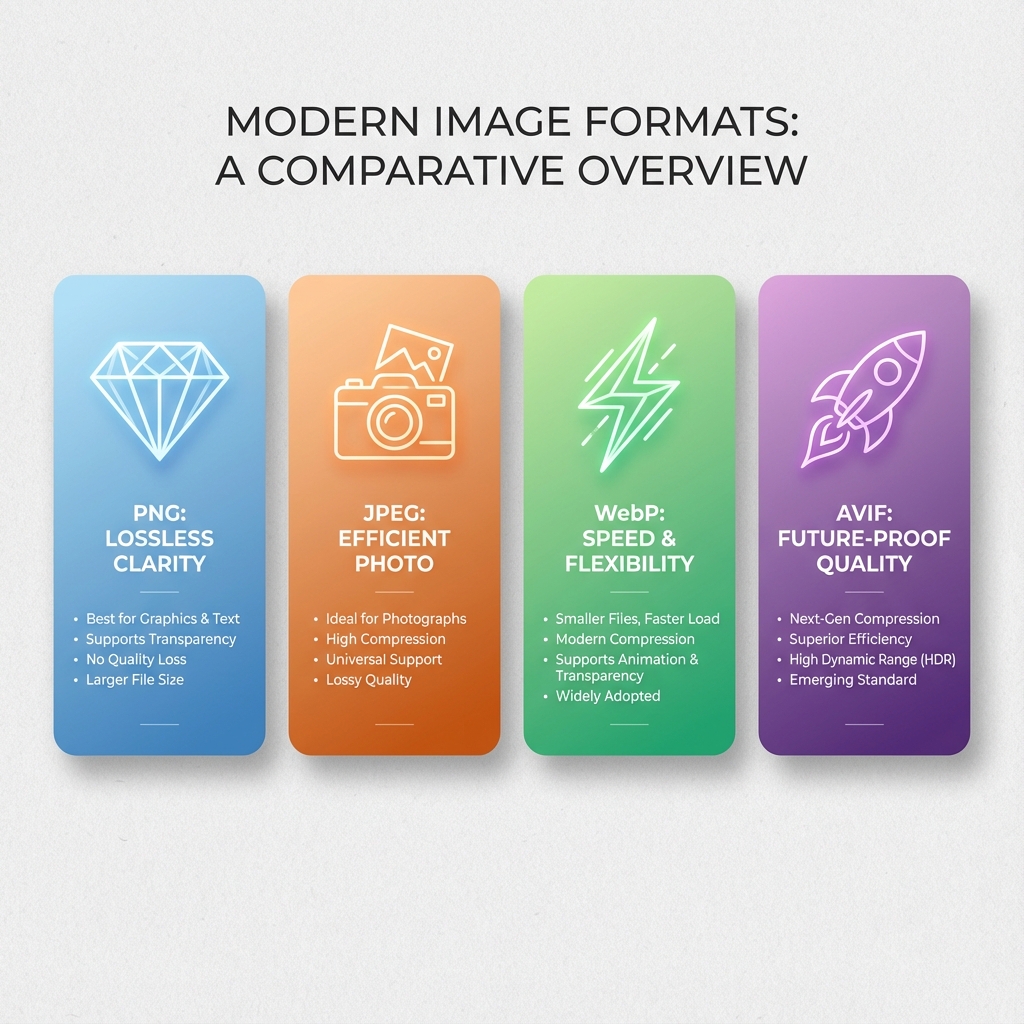 Comparison of major image formats